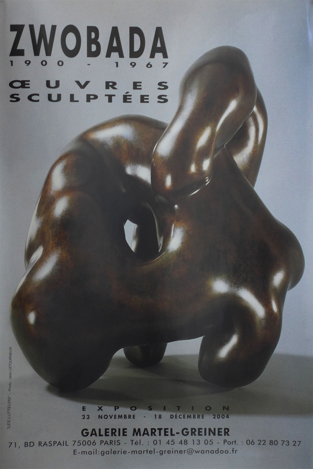 ZWOBADA – OEUVRES SCULPTÉES - 23 novembre – 16 décembre 2004 - Galerie MARTEL-GREINER 71, bd Raspail 75006 PARIS
